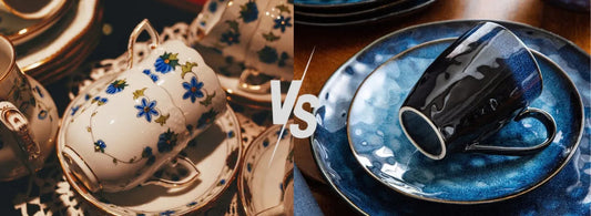 Klassische vs. moderne Keramikdesigns: Ein Stilvergleich - Töpferkunst | Steingut Geschirrsets