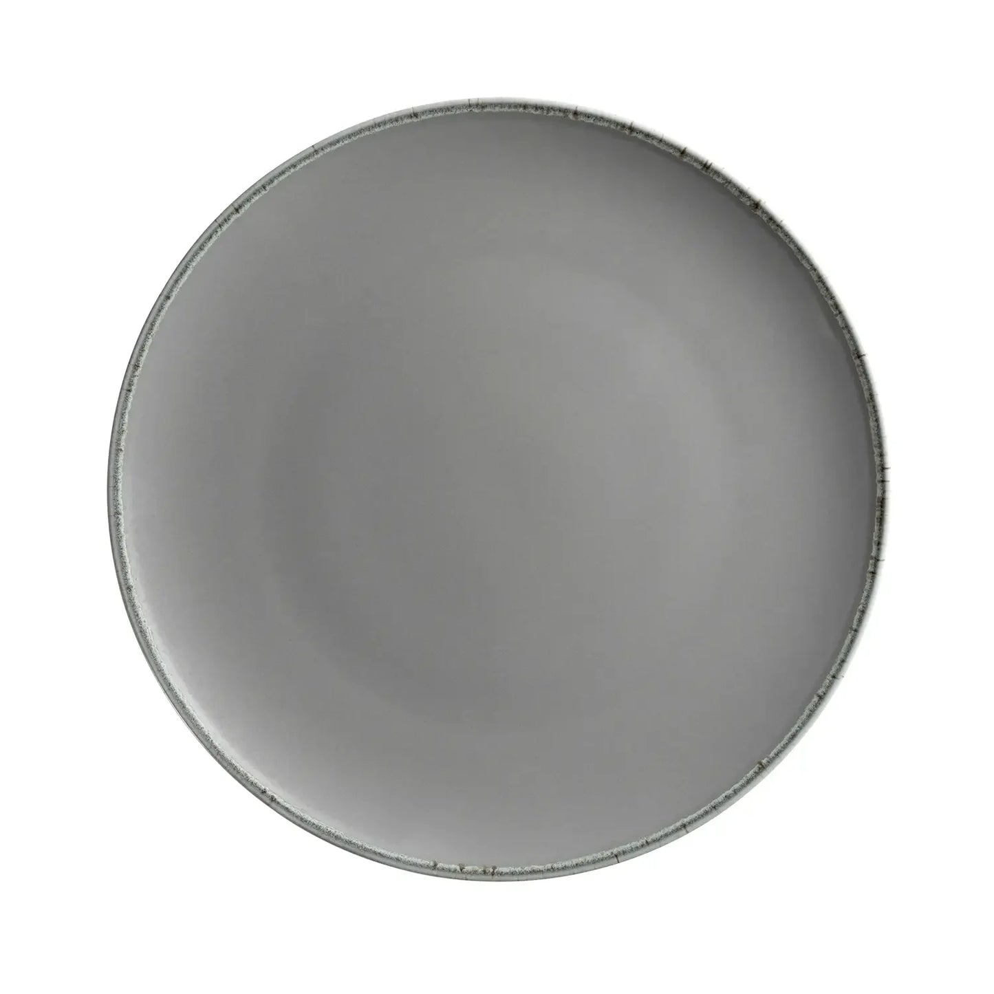 Bianco Flat Plate | 6-piece set | Grey | Porcelain | Made in Portugal