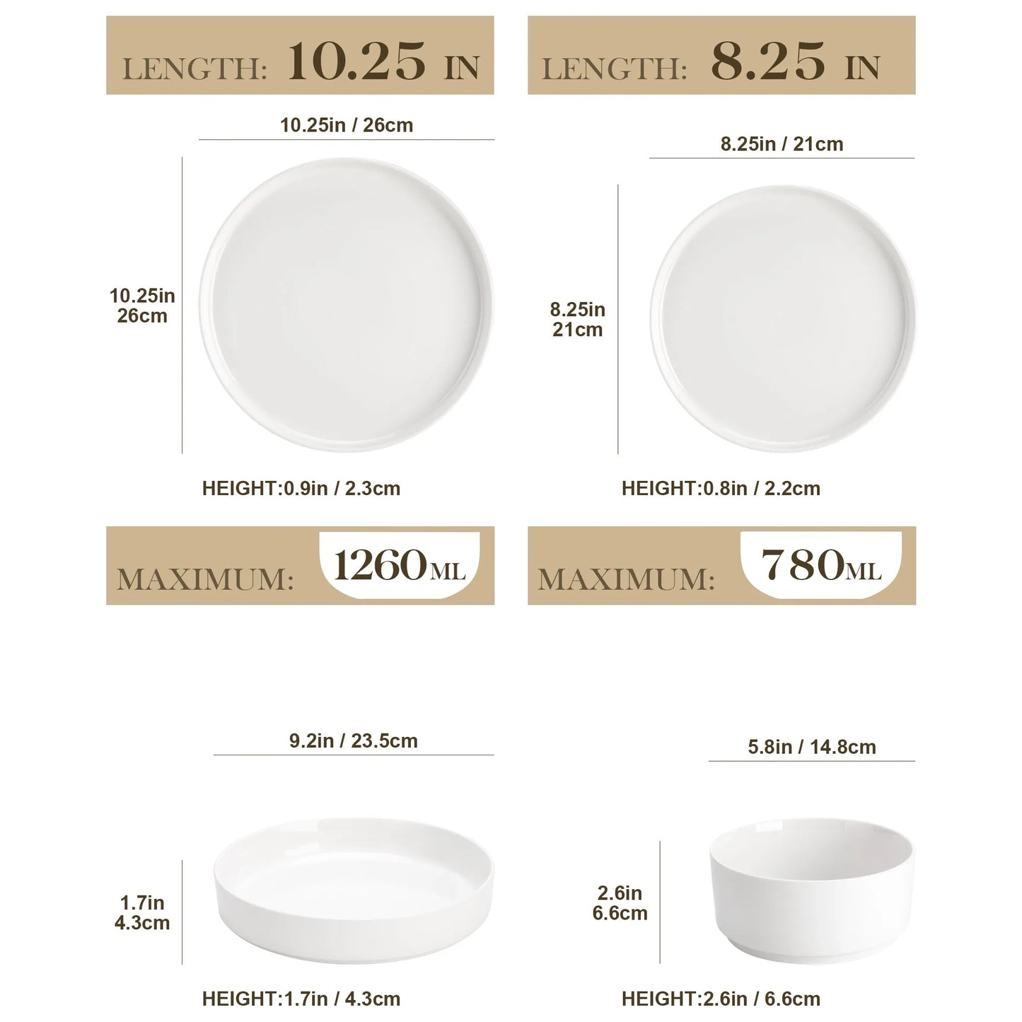"Ivory" Kollektion | 24/48-tlg. Geschirr Set | Weiß | Steingut - Töpferkunst | Steingut Geschirrsets