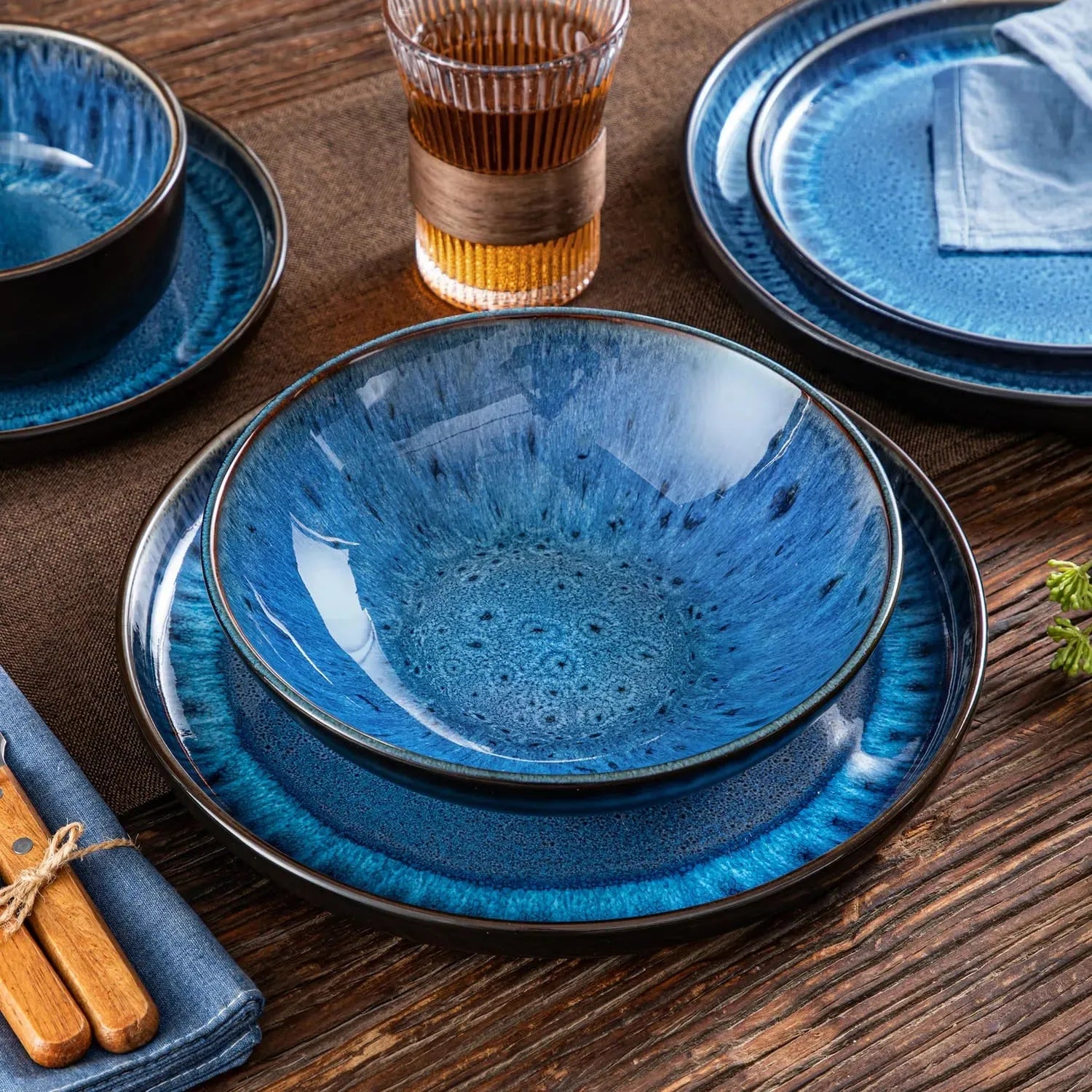 chic-kollektion-geschirrset-blau-24-steingut-toepferkunst-7 - Töpferkunst | Steingut Geschirrsets