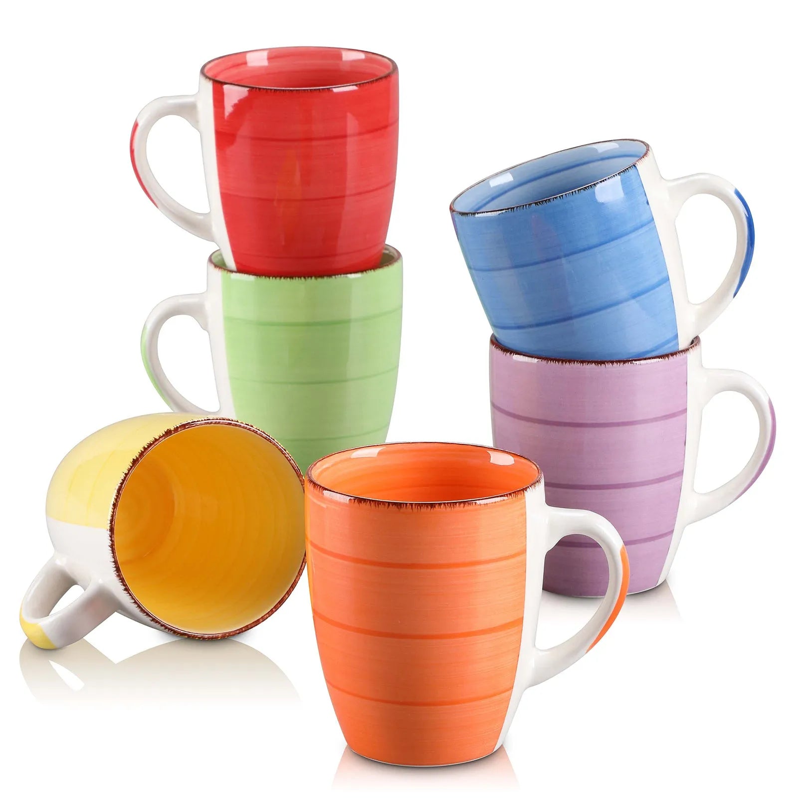 Circle Bunt Tassen Set – Töpferkunst