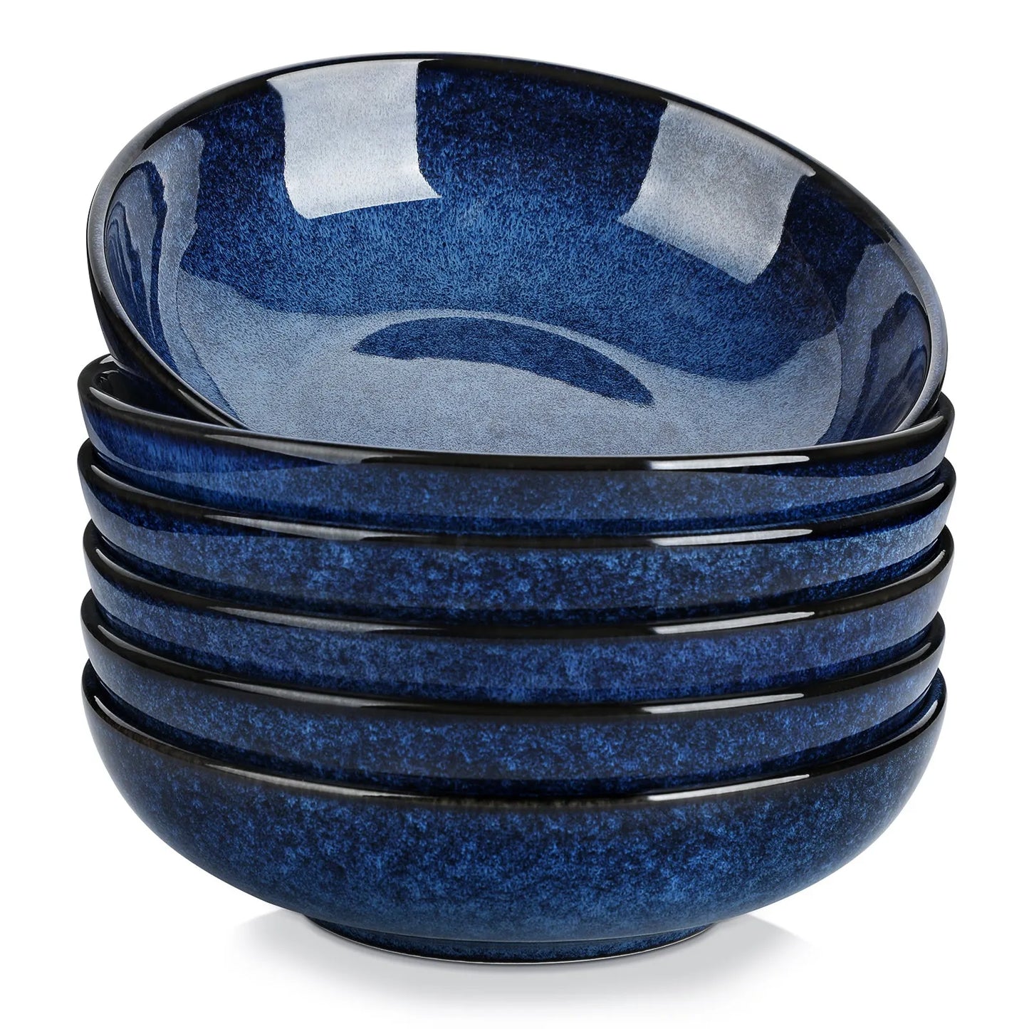 "Color" Kollektion | 6/12/18-tlg. Pasta Teller | Blau | Steingut - Töpferkunst | Steingut Geschirrsets