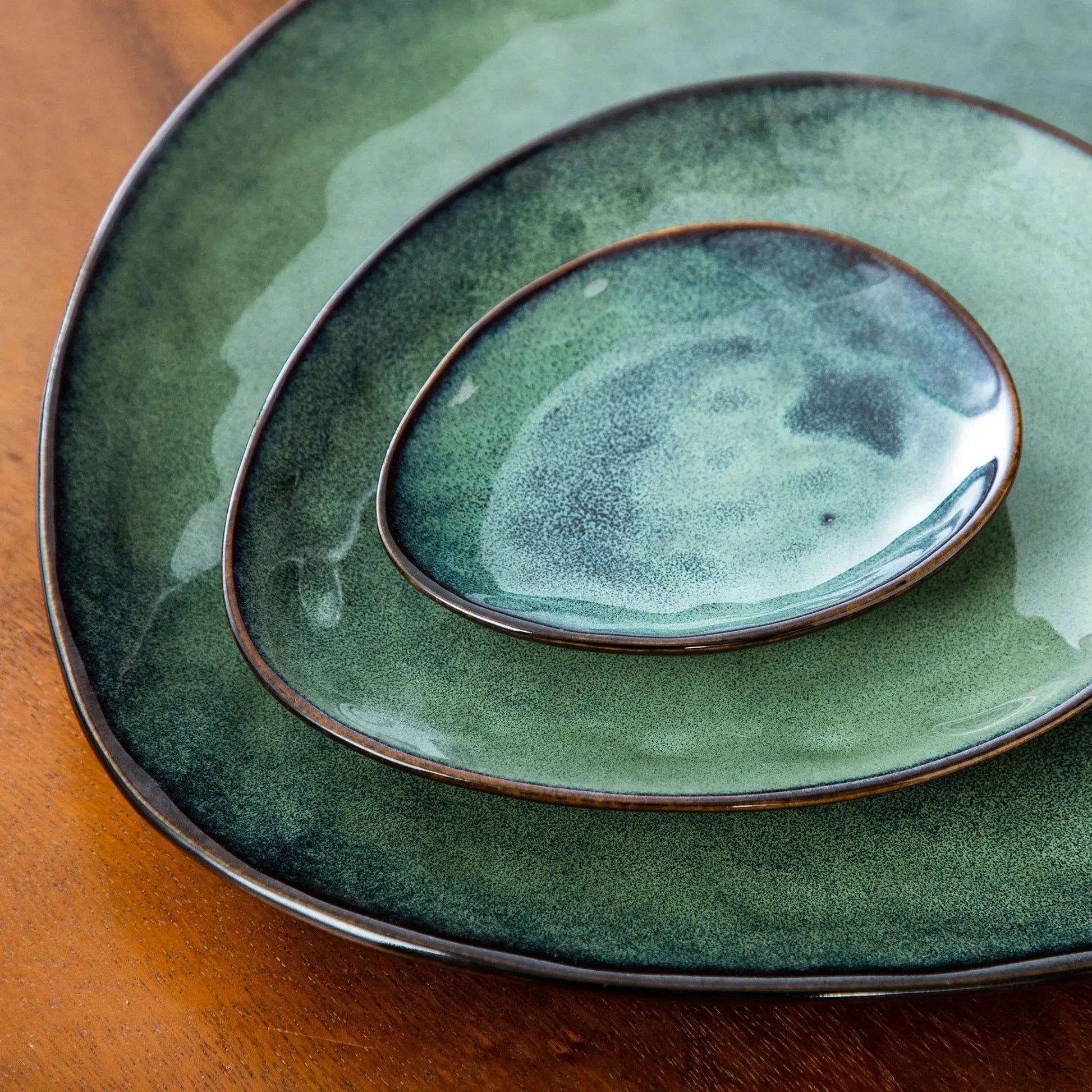 "Color" Kollektion | Geschirr Set 11/22/33-tlg. | grün | Steingut - Töpferkunst | Steingut Geschirrsets