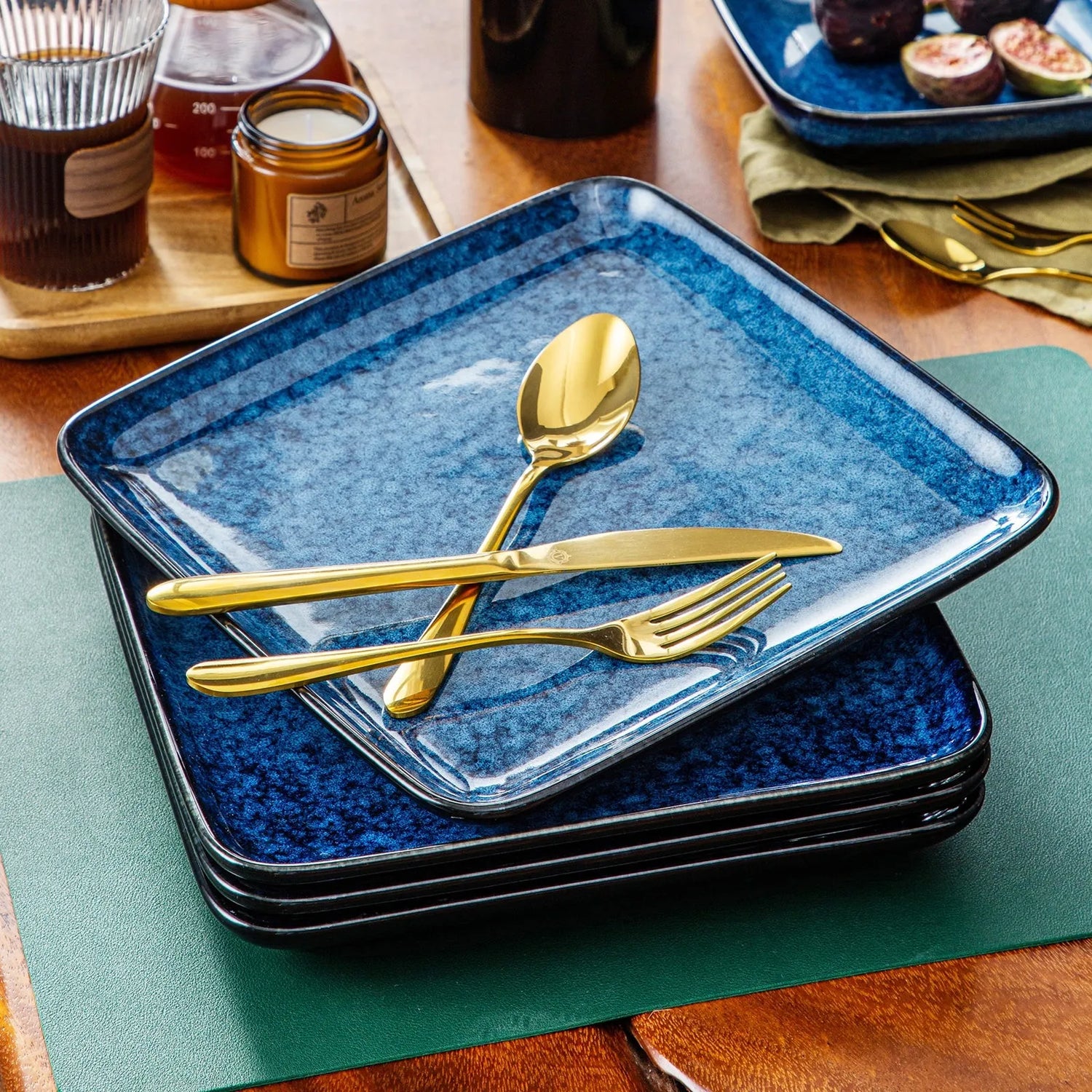 Teller Sets - Töpferkunst | Steingut Geschirrsets