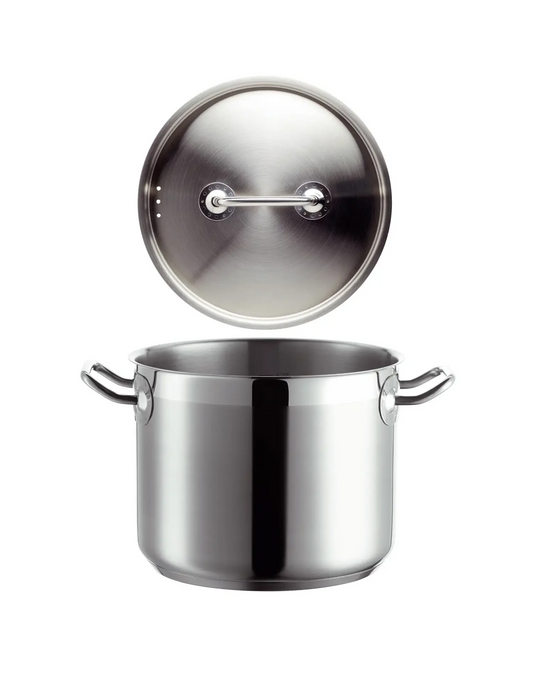 Pro Inox Gemüsetopf mit Deckel Edelstahl, ca 5 L | Silber | Edelstahl 18/10
