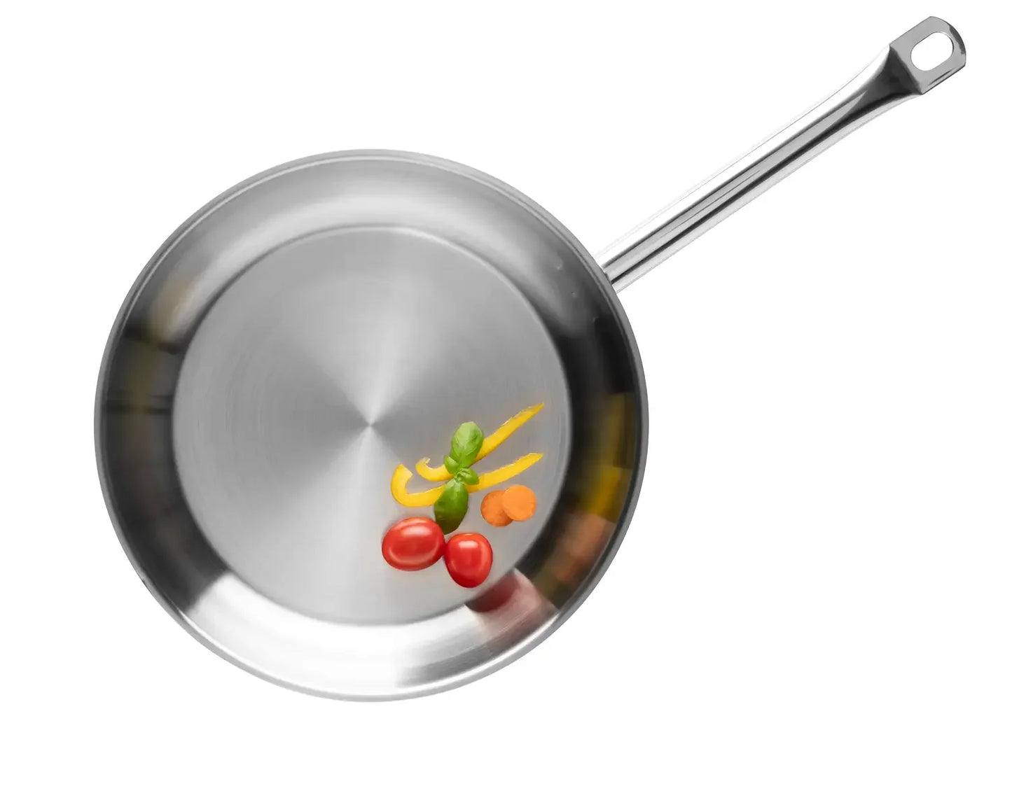 Pro Inox Bratpfanne Edelstahl 18/10 0,7mm | Silber | Edelstahl 18/10