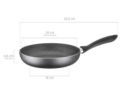 Solido Kochtopfset | 6-tlg. | Schwarz | Aluminium gepresst