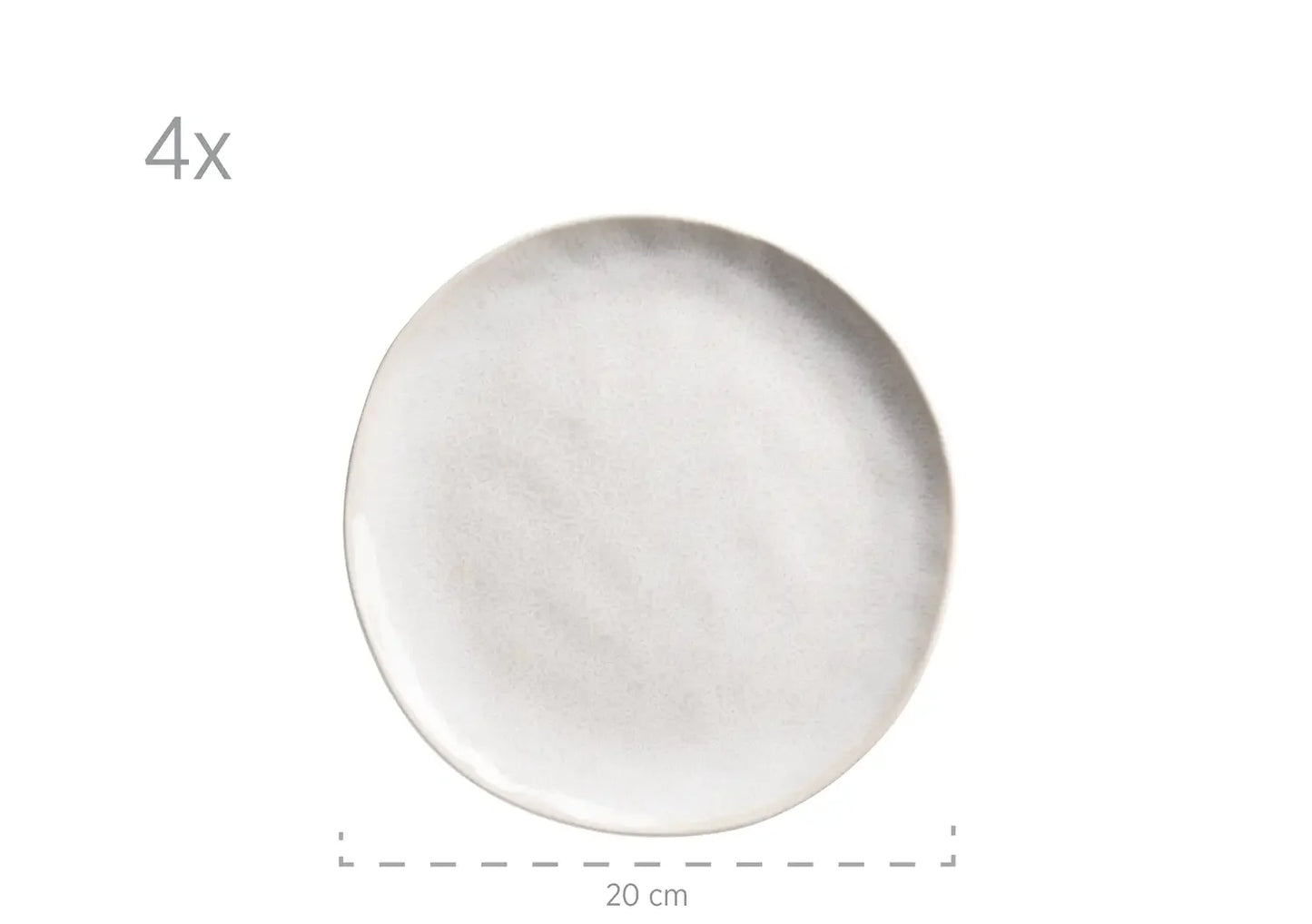 Nordic Frost Kombiservice | 16-tlg. | Weiß | Steinzeug