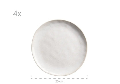 Nordic Frost Kombiservice | 16-tlg. | Weiß | Steinzeug