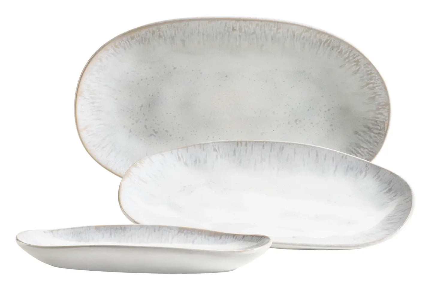 Nordic Frost Plattenset | 3-tlg. | Weiß | Steinzeug