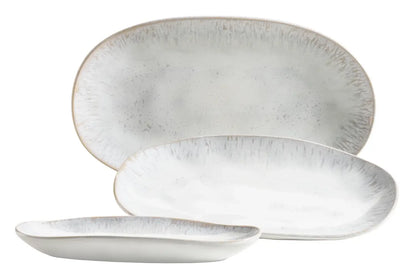 Nordic Frost Plattenset | 3-tlg. | Weiß | Steinzeug