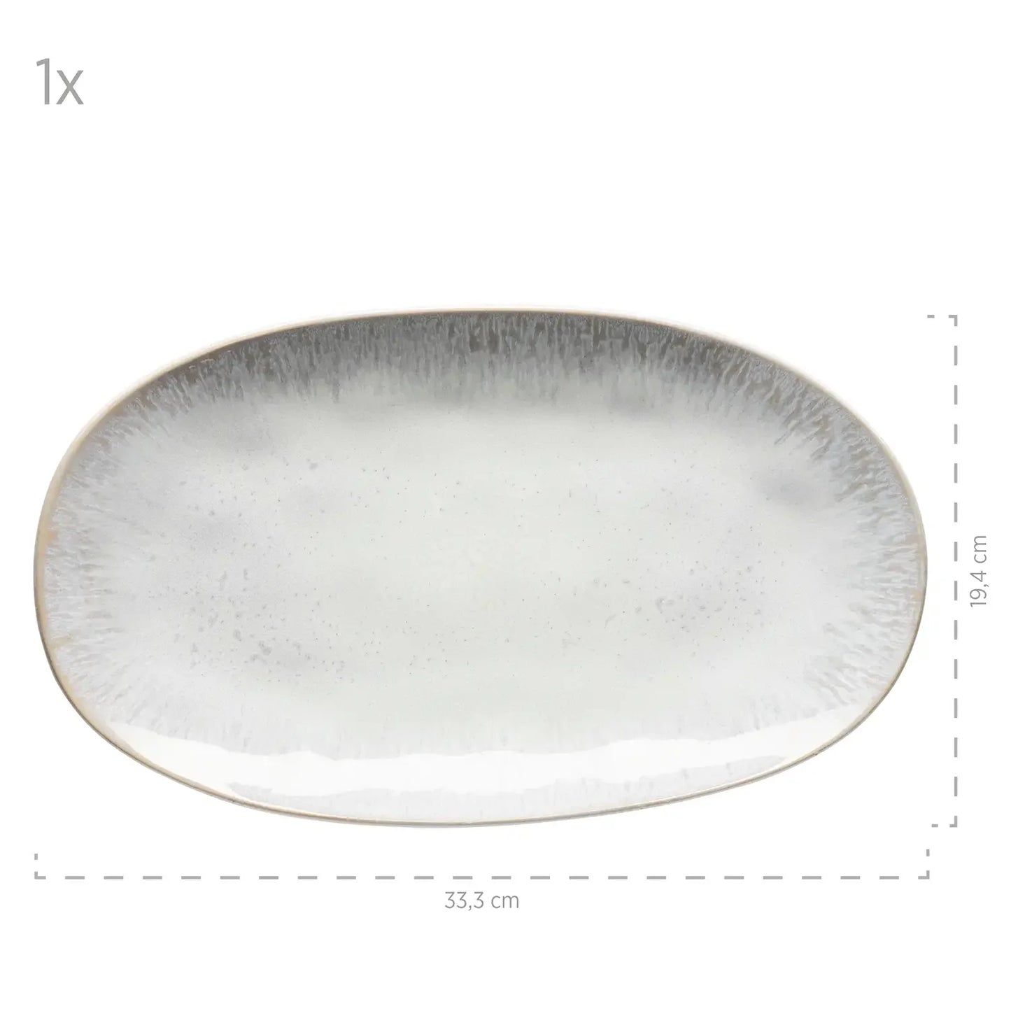 Nordic Frost Plattenset | 3-tlg. | Weiß | Steinzeug