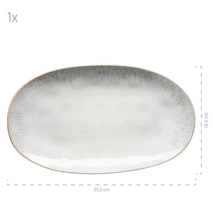 Nordic Frost Plattenset | 3-tlg. | Weiß | Steinzeug