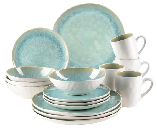 Nordic Frost Kombiservice | 16-tlg. | Grün | Steinzeug