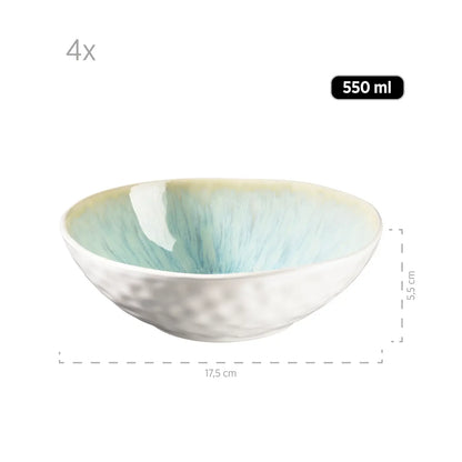 Nordic Frost Kombiservice | 16-tlg. | Grün | Steinzeug