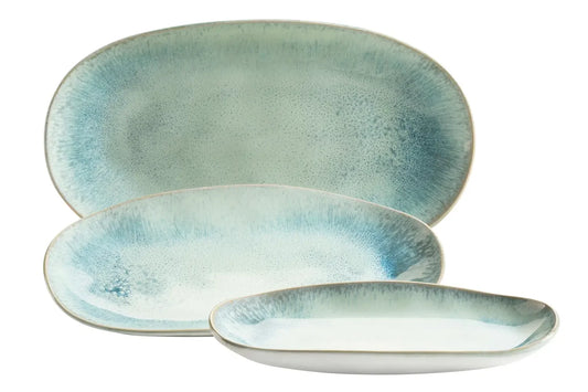 Nordic Frost Plattenset | 3-tlg. | Grün | Steinzeug