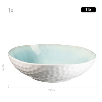 Nordic Frost Schüsselset | 9-tlg. | Grün | Steinzeug