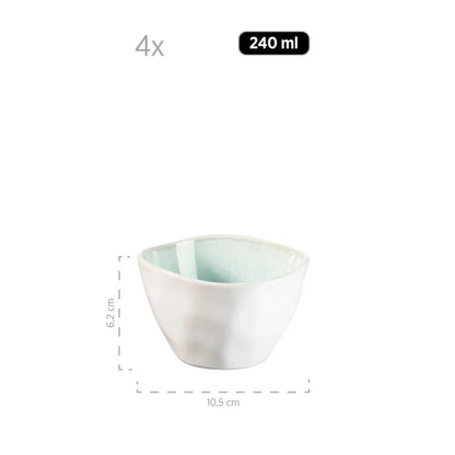 Nordic Frost Schüsselset | 9-tlg. | Grün | Steinzeug