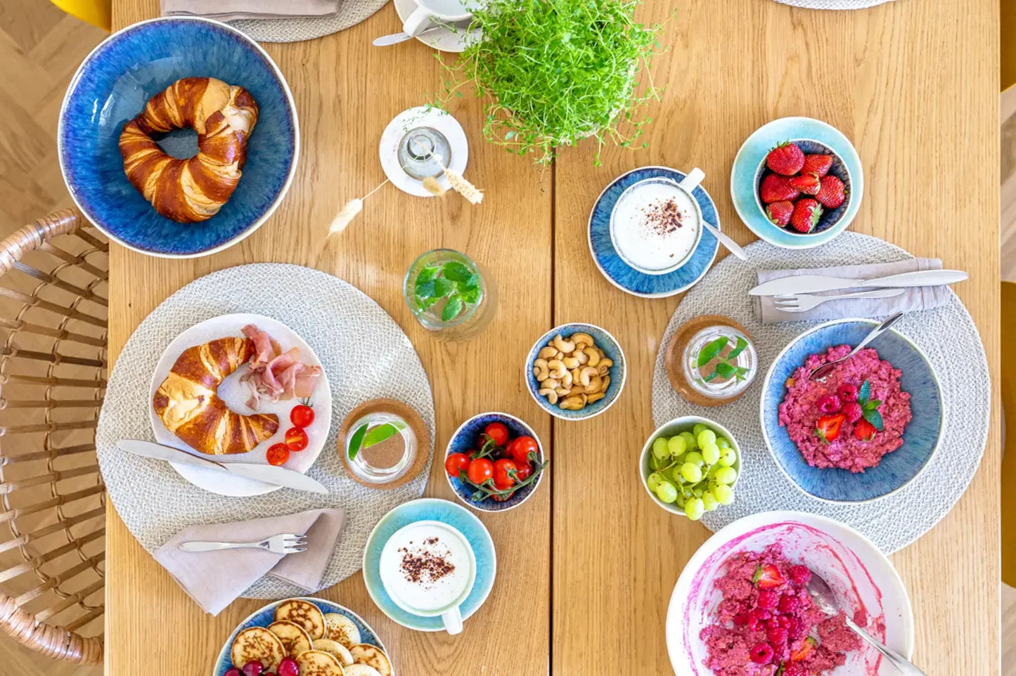 Nordic Frost Kaffeetassenset | 8-tlg. | Grün | Steinzeug