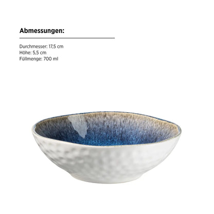 Nordic Frost Kombiservice | 16-tlg. | Blau | Steinzeug