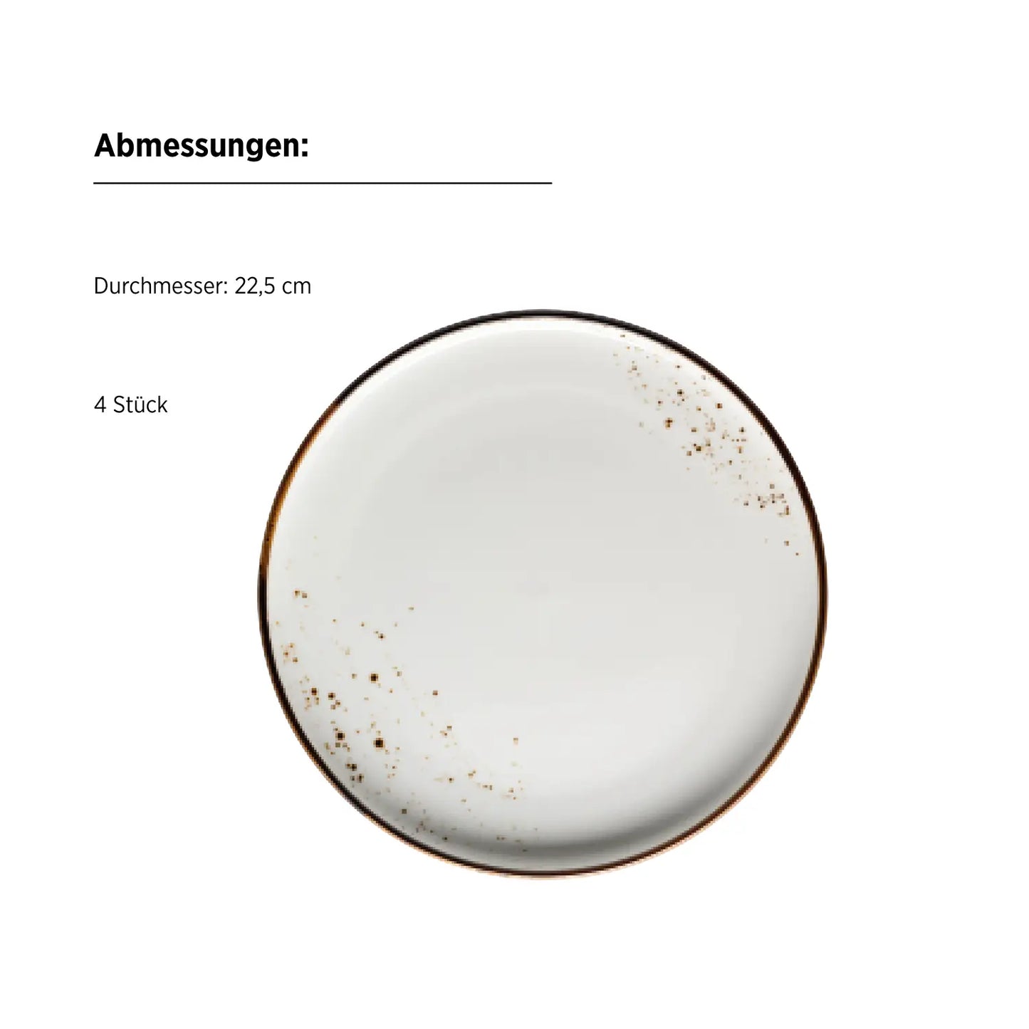 Riviera Kombiset | 16-tlg. | Weiß / Braun | Porzellan