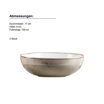 Riviera Set combiné | 16 pièces | Gris olive | Porcelaine