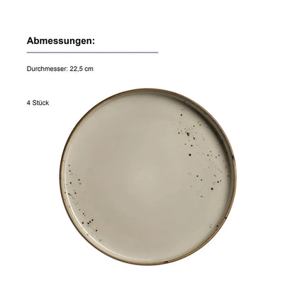 Riviera Set combiné | 16 pièces | Gris olive | Porcelaine
