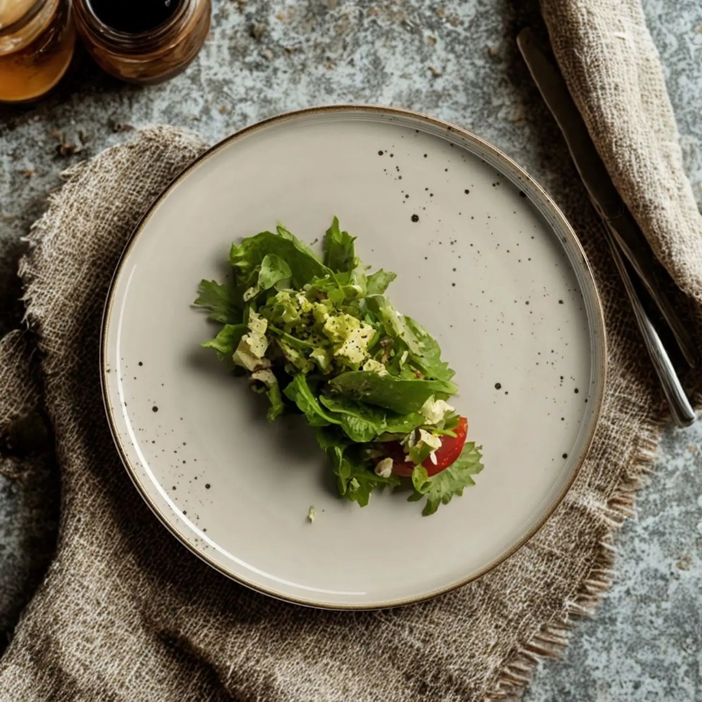 Riviera Kombiset | 16-tlg. | Olivgrau | Porzellan