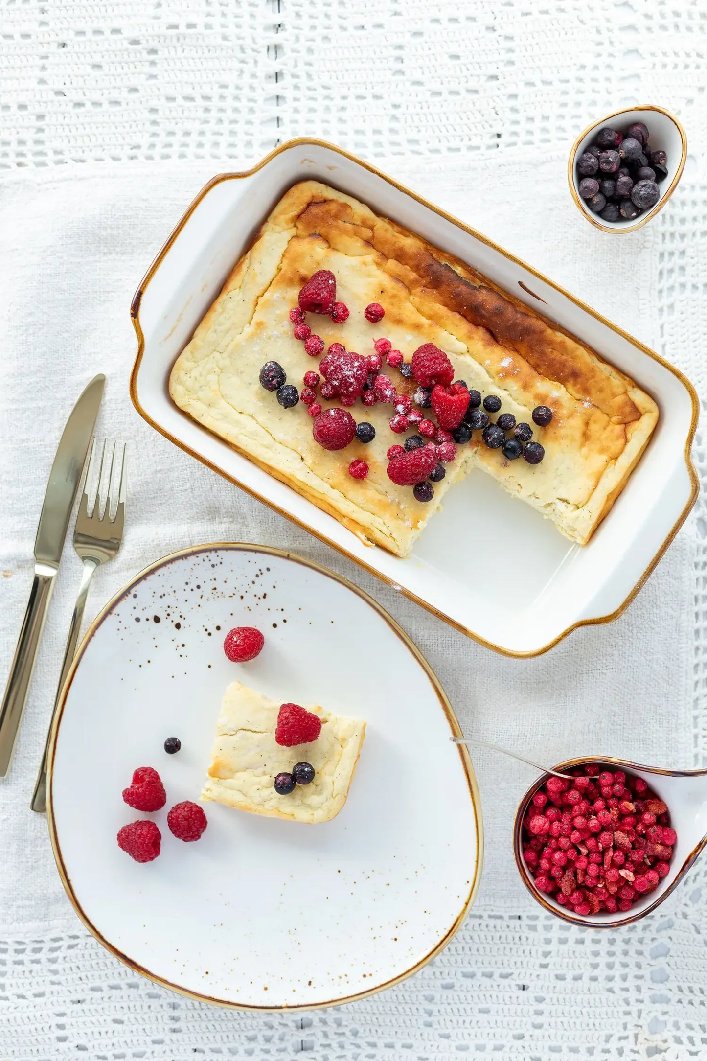 Ménagère Aurelia, or blanc brillant 18/10 | 30 pièces | Or blanc | Acier inoxydable 18/10 | Fabriqué au Portugal