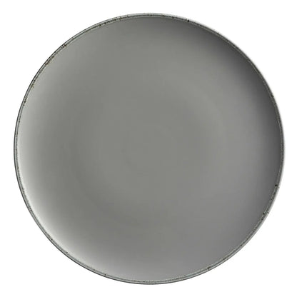Bianco Flat Plate | 6-piece set | Grey | Porcelain | Made in Portugal
