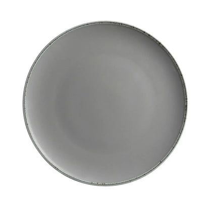 Bianco Flat Plate | 6-piece set | Grey | Porcelain | Made in Portugal