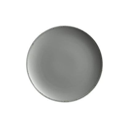 Assiettes à dessert Bianco | lot de 6 | Gris | Porcelaine | Fabriqué au Portugal