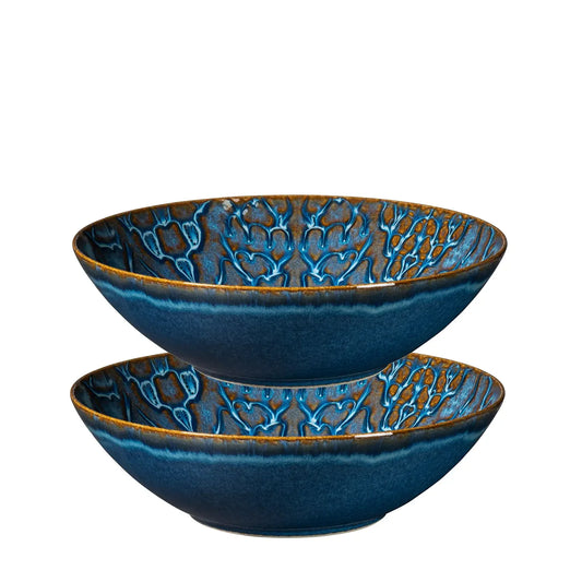 Azulejo Blu Schüssel. | 2-tlg. | Blau | Steinzeug | Made in Portugal