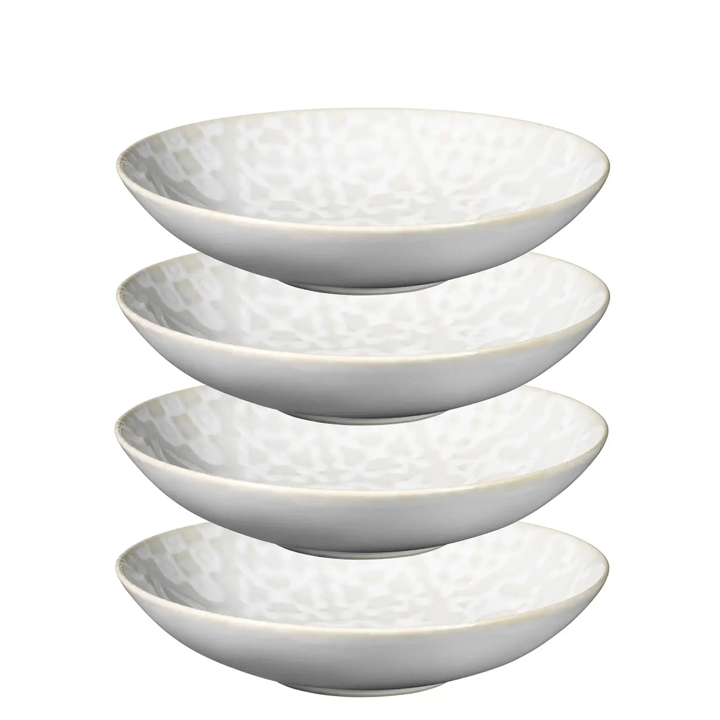 Azulejo Blanc Teller tief. | 4-tlg. | Weiß | Steinzeug | Made in Portugal