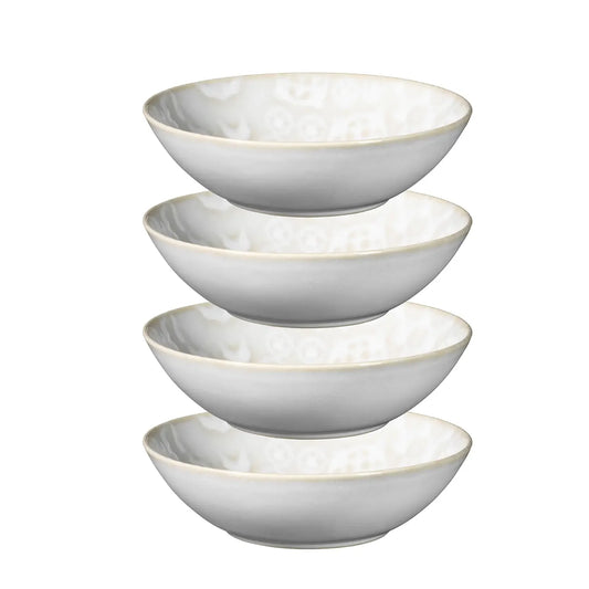 Azulejo Blanc Schüssel. | 4-tlg. | Weiß | Steinzeug | Made in Portugal