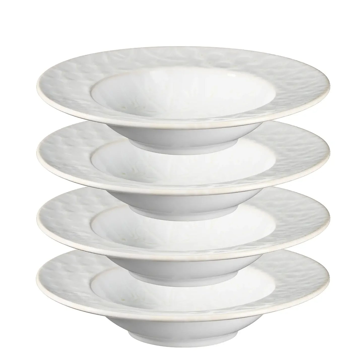 Azulejo Blanc Pastateller | 4-tlg. | Weiß | Steinzeug | Made in Portugal