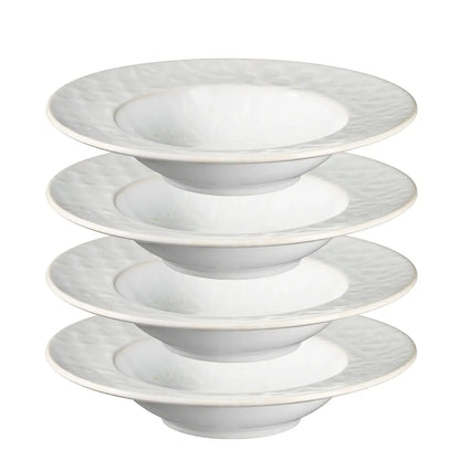 Azulejo Blanc Pastateller | 4-tlg. | Weiß | Steinzeug | Made in Portugal