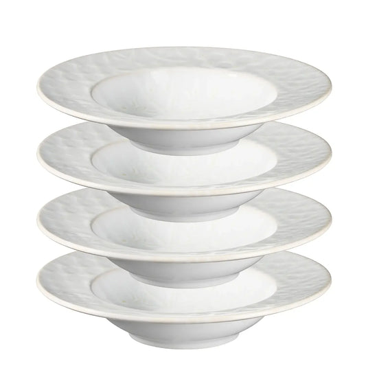 Azulejo Blanc Pastateller | 4-tlg. | Weiß | Steinzeug | Made in Portugal