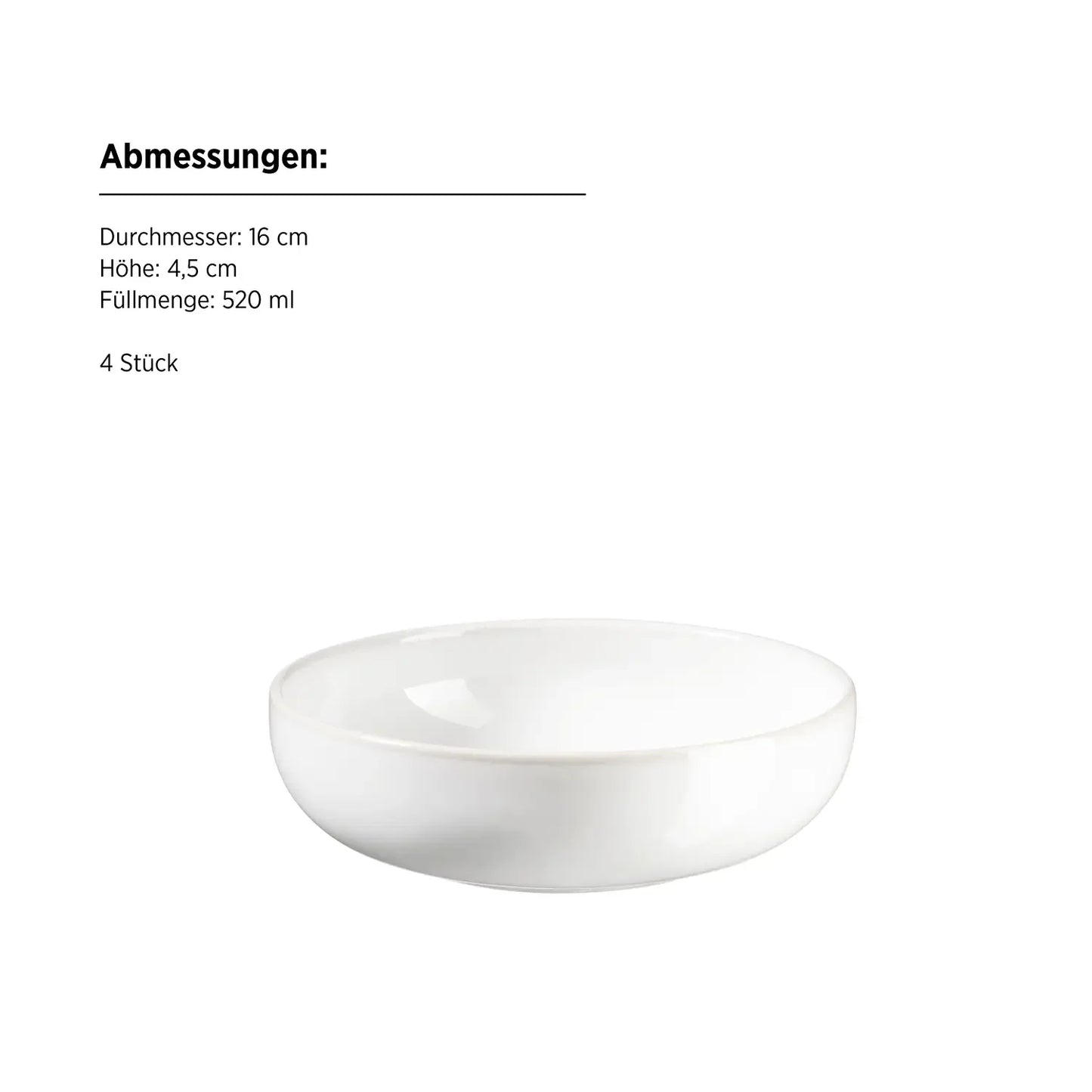 Uniq Schüssel | 4-tlg. | Weiß | Steinzeug | Made in Portugal