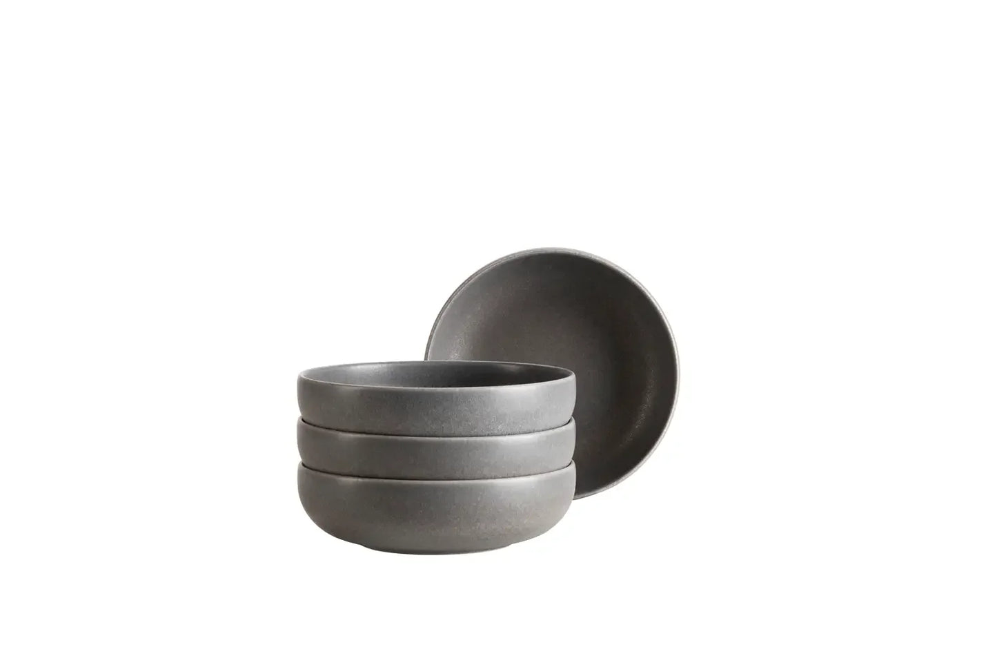 Saladier Uniq | 4 pièces | Anthracite | Grès | Fabriqué au Portugal