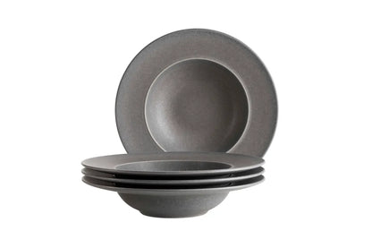 Uniq Pastateller | 4-tlg. | Anthrazit | Steinzeug | Made in Portugal