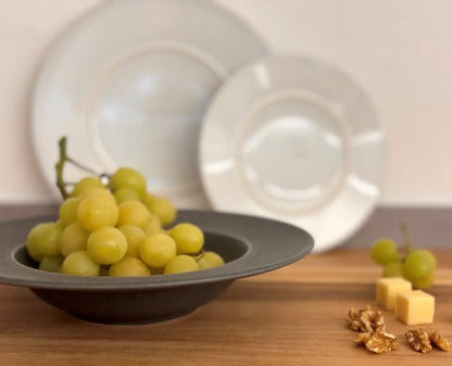 Uniq Pastateller | 4-tlg. | Anthrazit | Steinzeug | Made in Portugal