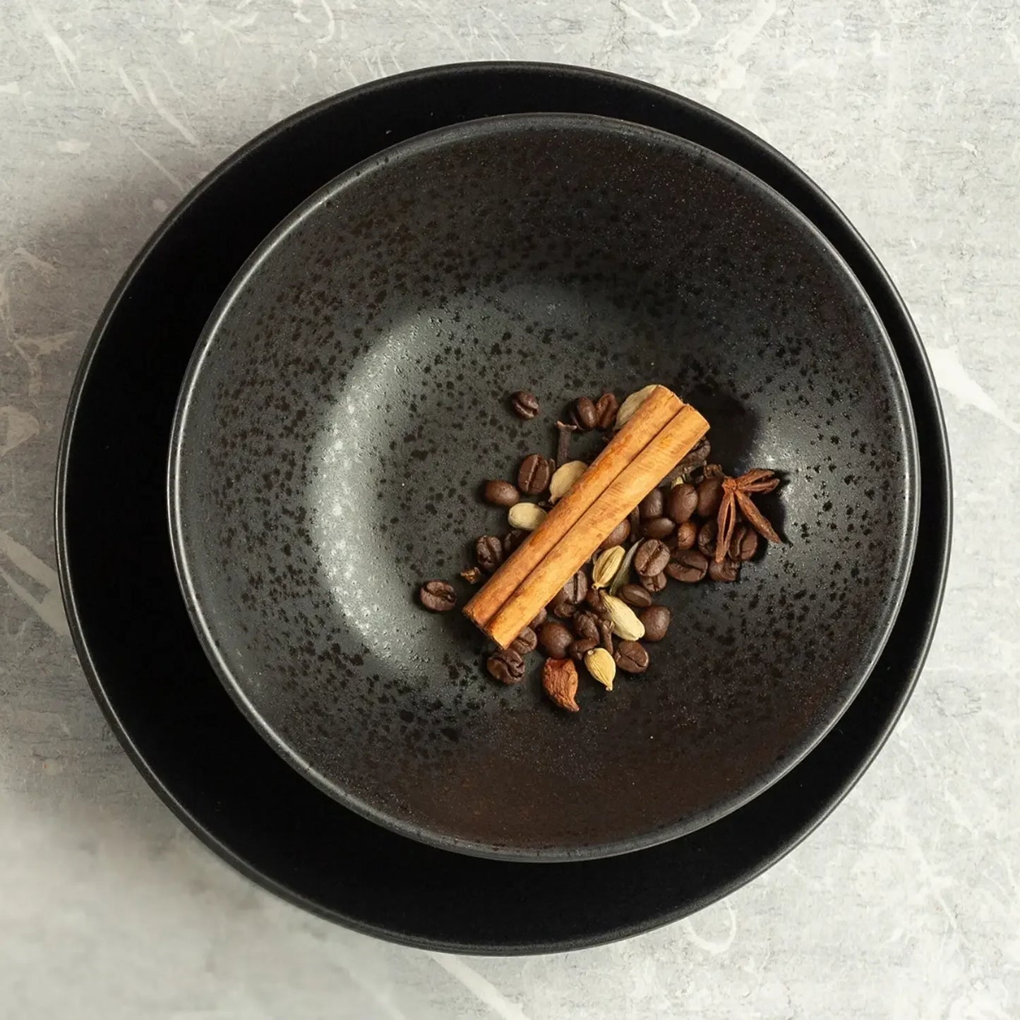 Purist Dinnerware Set | 12-pc. | Black | Stoneware | Made in Portugal