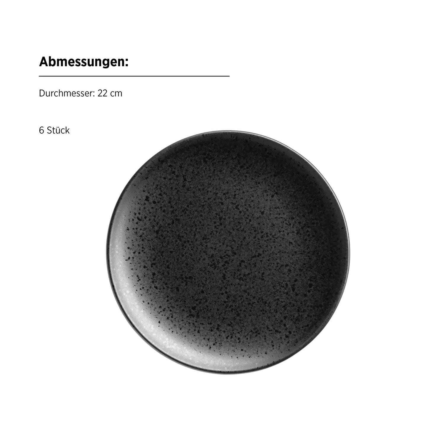 Purist Breakfast Set | 18-piece | Black | Stoneware | Made in Portugal