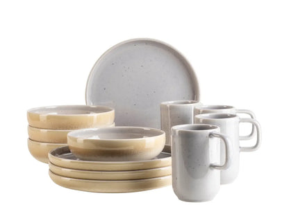 Pastel Breakfast Set | 12-piece | Lilac | Stoneware | Made in Portugal