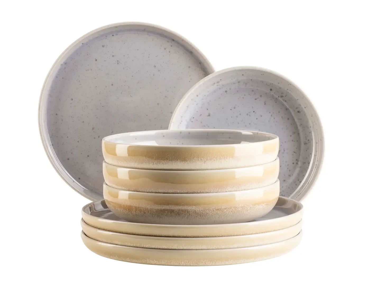 Pastello Dinnerware Set | 8-pc. | Lilac | Stoneware | Made in Portugal