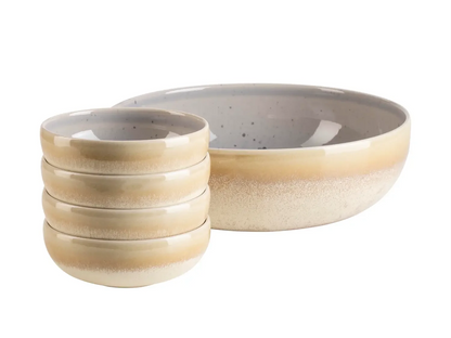 Pastello Schüssel-Set | 5-tlg. | Flieder | Steinzeug | Made in Portugal