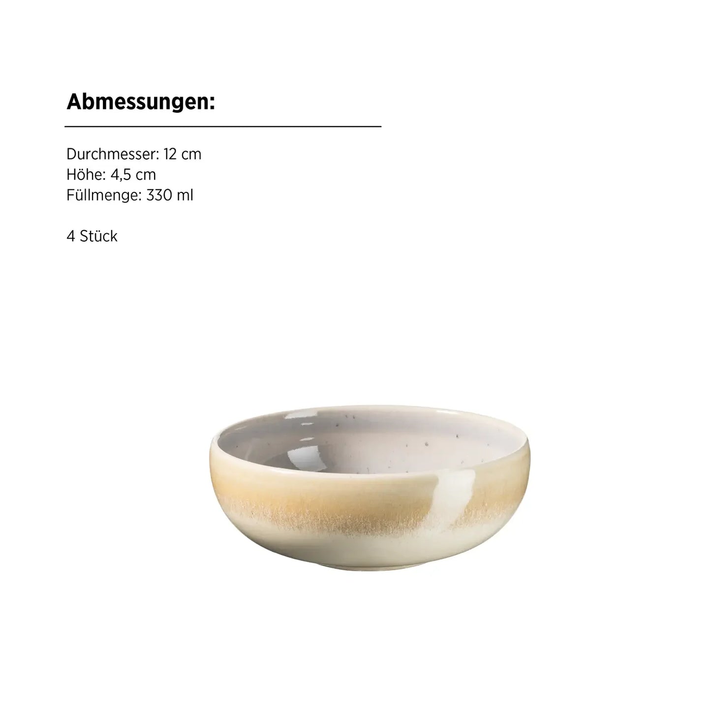 Pastello Schüssel-Set | 5-tlg. | Flieder | Steinzeug | Made in Portugal