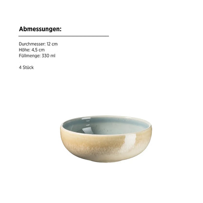 Pastello Schüssel-Set | 5-tlg. | Blau | Steinzeug | Made in Portugal