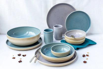 Pastello Schüssel-Set | 5-tlg. | Blau | Steinzeug | Made in Portugal